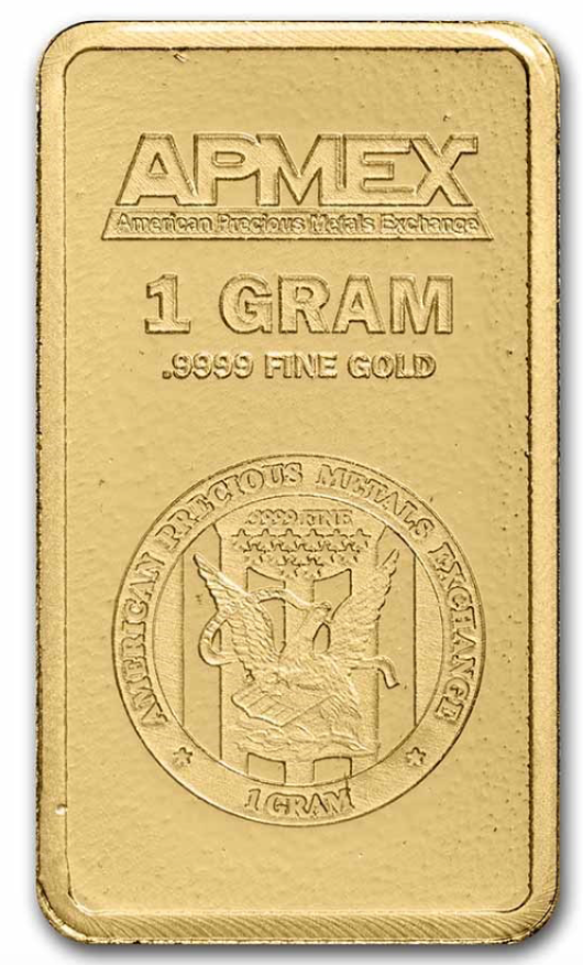 1 gram Gold Bar - APMEX (TEP)